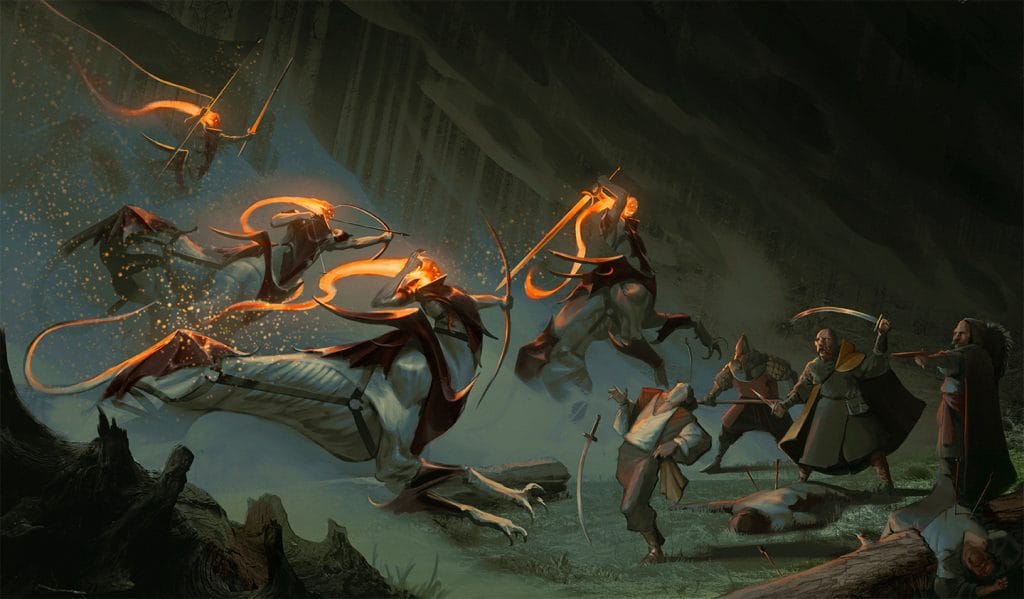 Damian.Rokosz_Hunt of the Burning Dawn_FINAL ILLUSTRATION